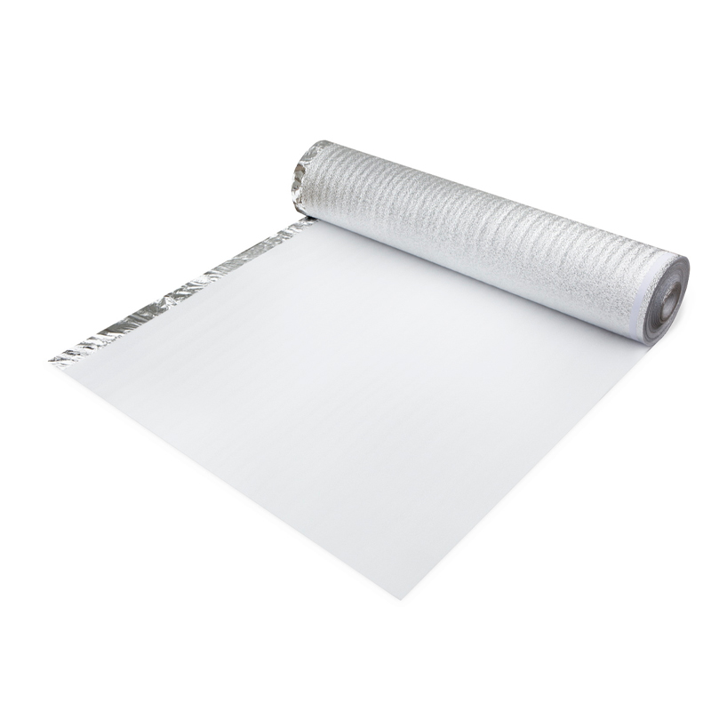 rollo de Underlayment del piso de la barrera de humedad de la espuma de la hoja de plata EPE de 2m m