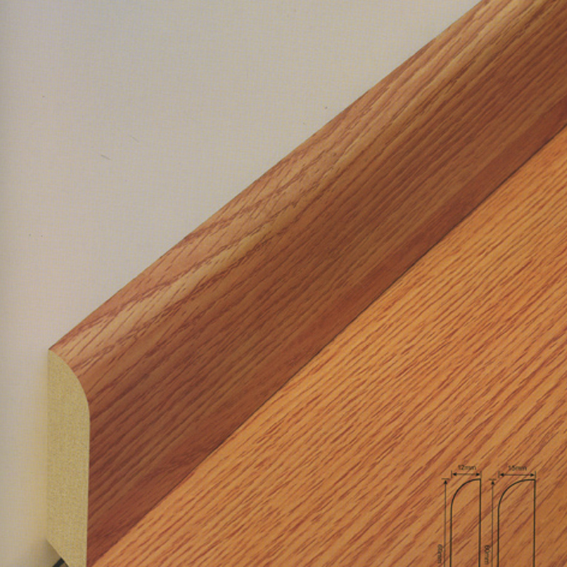 Zócalo laminado sin formaldehído para decoración lateral de paredes Zócalo laminado sin formaldehído para decoración lateral de paredes