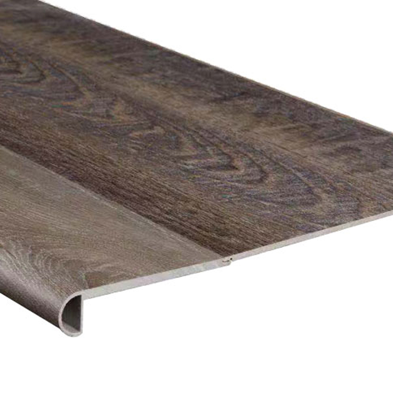 Moldura de punta de escalera empotrada SPC ignífuga