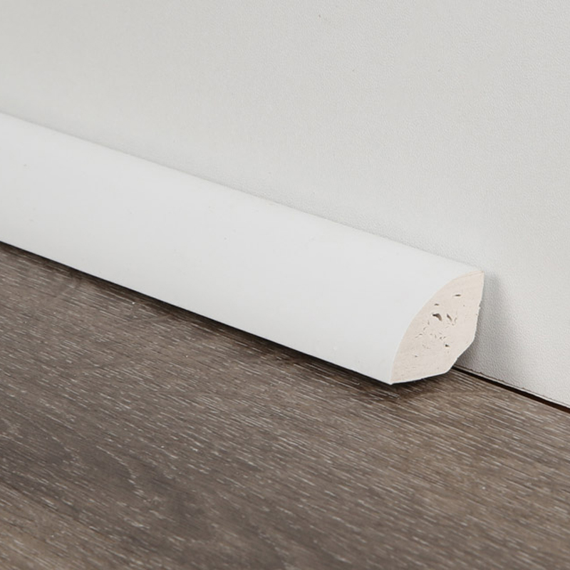 Moldura de cuarto de vuelta para pisos de WPC resistente a grietas
